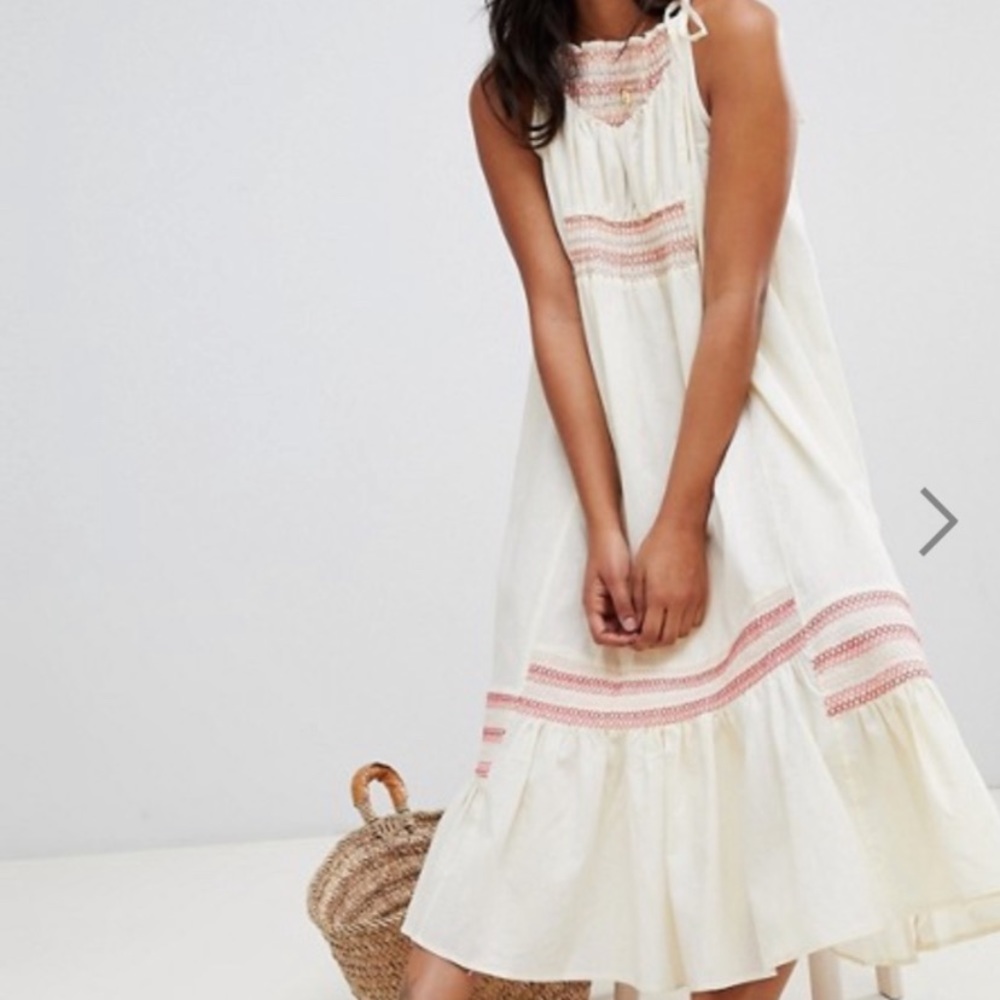 Free People Love Embroidered Maxi Dress
